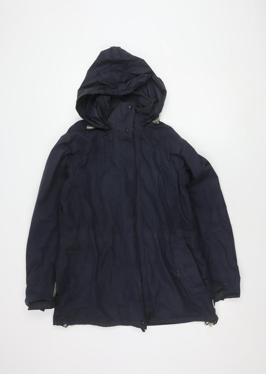Womens UK Size 12 Regatta Blue Parka Coat