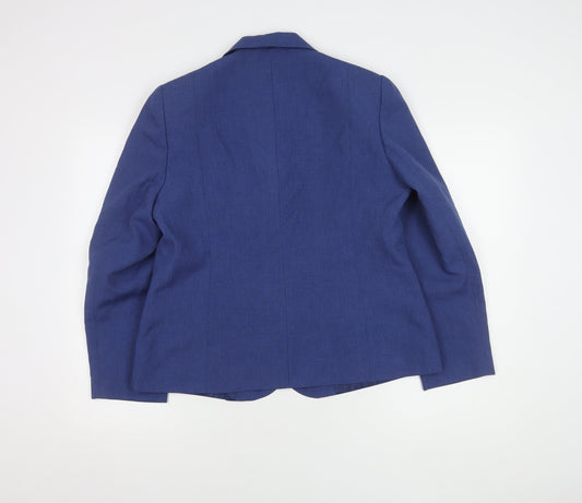 Eastex Women's Blue Blazer, Size 14, Classic Fit