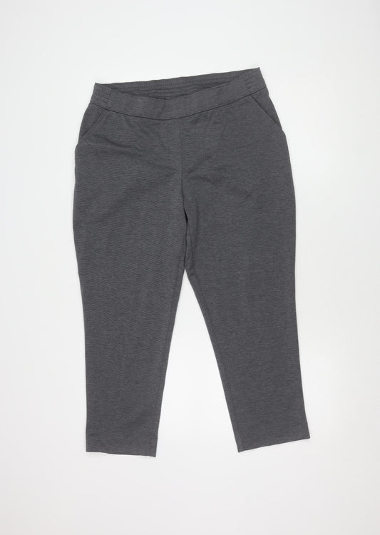 Womens UK Size 14 Bonmarché Regular Fit Jegging Grey Trousers