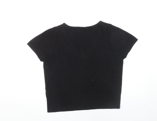 Marks and Spencer Women's Black V-Neck Pullover Jumper