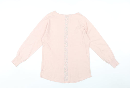Kaleidoscope Women's Pink Round Neck Jumper, Size 12