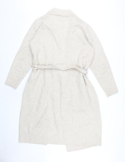 Womens UK Size S Marks and Spencer Beige Cardigan Jumper