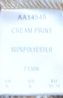 Cotton Traders Women's Brown Ivory Fleece Sweatshirt S