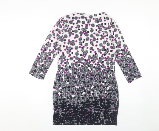 Marks and Spencer Women's Black Floral Dress UK 8