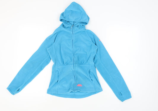 Additional front view of Trespass Women's Blue Hooded Fleece Jacket XS