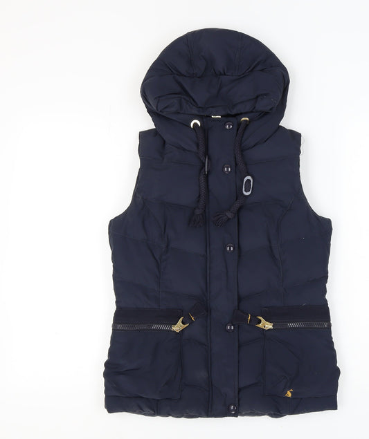 Womens UK Size 8 Joules Navy Puffer Jacket