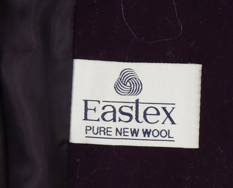 Eastex Women's Purple Wool Mid-Length Coat Size 16