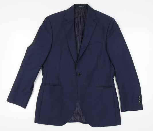 Mens UK Size 40 Austin Reed Regular Blue Suit Jacket