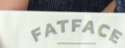 Womens UK Size 8 Fat Face Blue Pullover Jumper