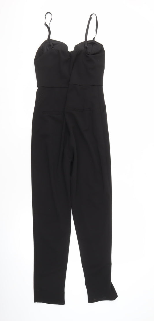New Look Women's Black Sleeveless Jumpsuit Size 8