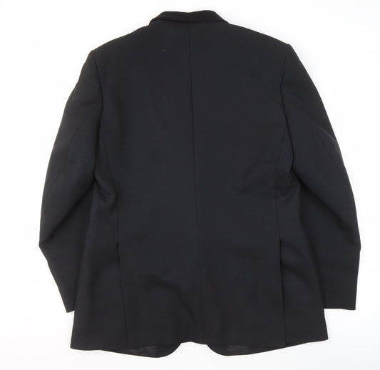 Mens UK Size 44 Dunn & Co Regular Black Suit Tuxedo