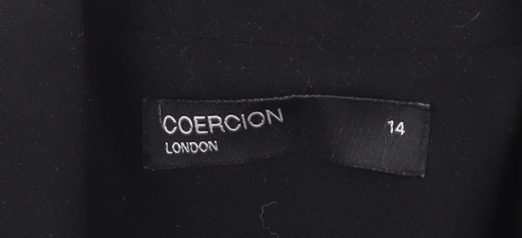 Coercion Women's Black Blazer Size 14 Business Jacket