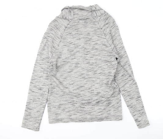 Zara Man Men's Grey V-Neck Cardigan Size L