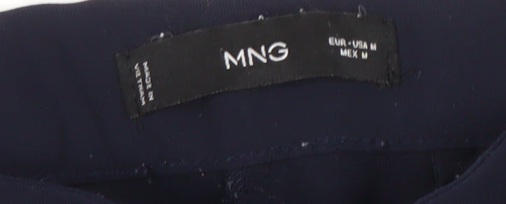 Womens UK Size M MNG Classic Fit Casual Blue Trousers