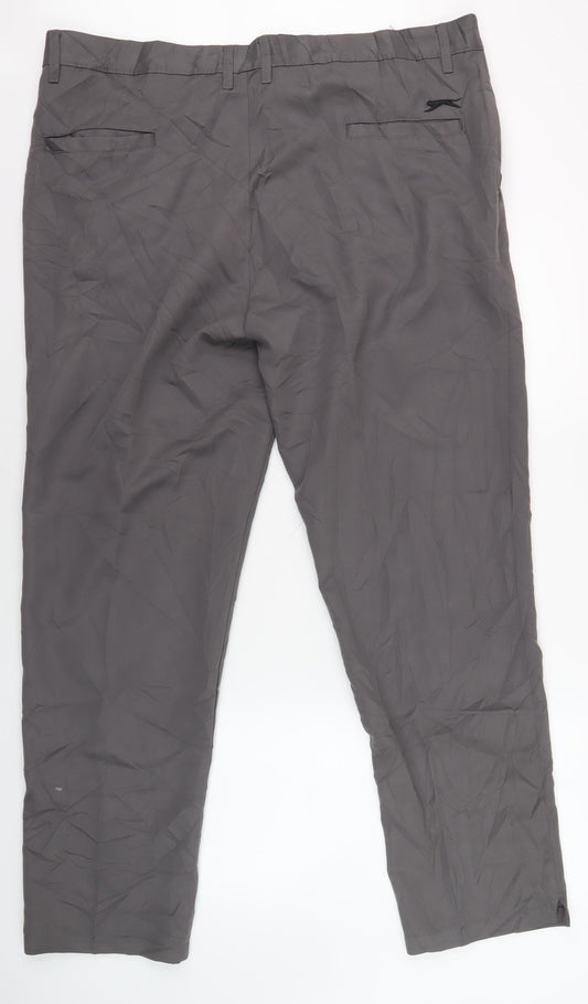 Slazenger Men's Grey Trousers Size 40W 31R