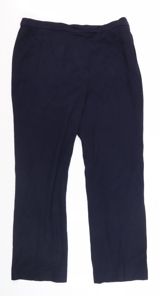 Womens UK Size 10 Eastex Blue Trousers