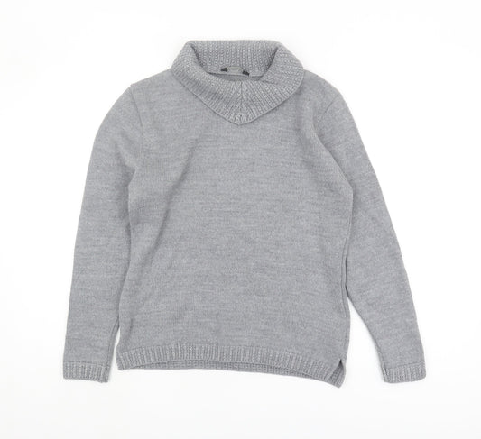 Womens UK Size L Editions Grey Pullover Jumper