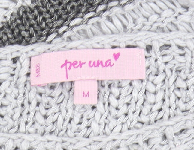 Womens UK Size M Marks and Spencer Grey Pullover Jumper