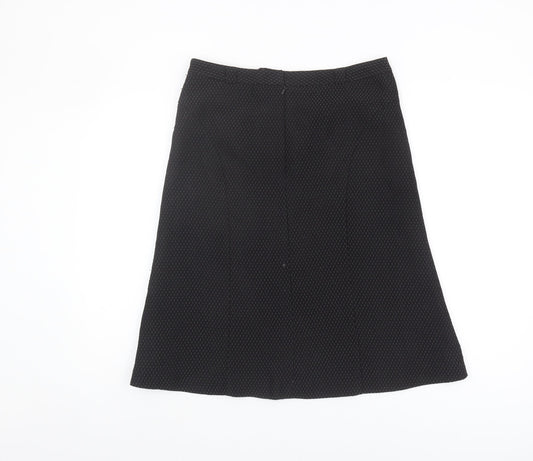 Next Women's Black A-Line Midi Skirt Size 10
