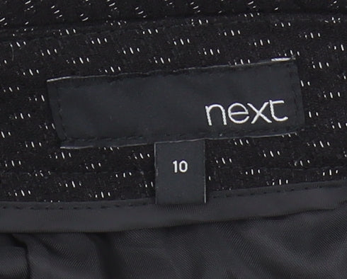 Next Women's Black A-Line Midi Skirt Size 10