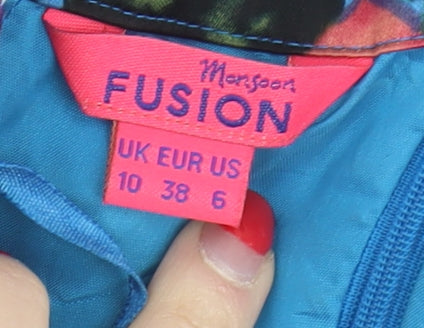 Monsoon Women's Multicoloured Floral Mini Dress Size 10