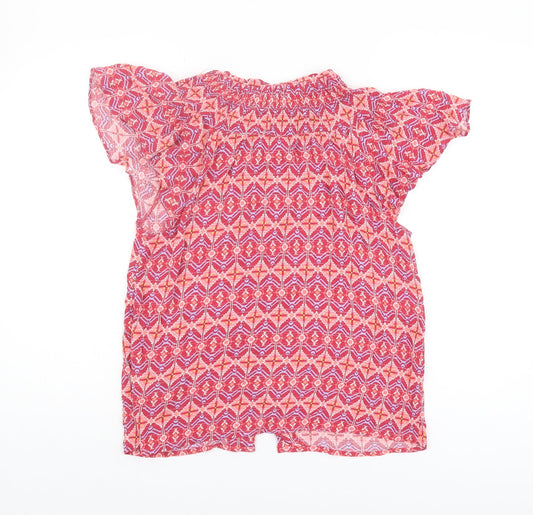 Womens UK Size S Monsoon Pink Basic Blouse
