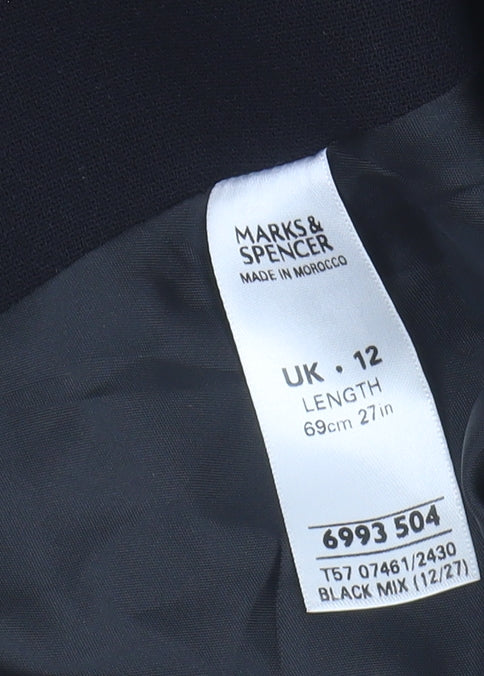 Marks and Spencer Women's Knee Length Black Skirt Size 12