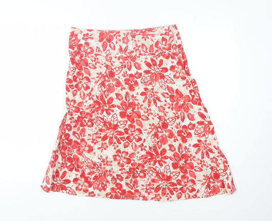 Additional front view of Maine New England Women's Floral A-Line Skirt, size 12
