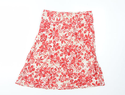 Maine New England Women's Floral A-Line Skirt, Size 12