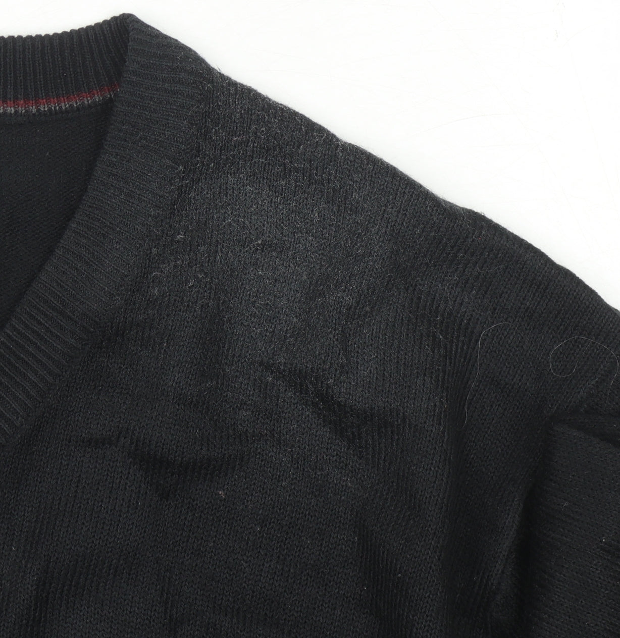 Pierre Cardin Men's Black XL V-Neck Pullover Jumper