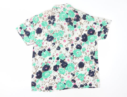Jacques Vert Women's Floral Blouse Size 16 Multicoloured