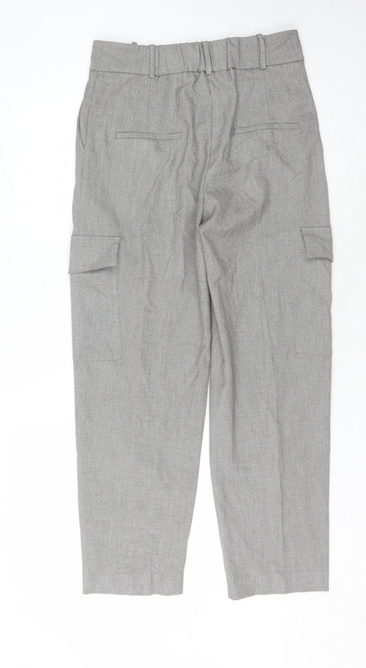 Womens UK Size 8 MNG Regular Fit Cargo Grey Trousers