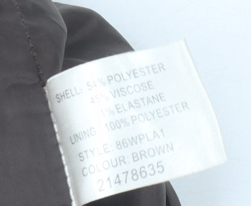 Klass Collection Womens Brown Skirt Size 16