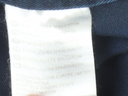 Dickies Men's Blue Cargo Trousers, Zip Accents 40S