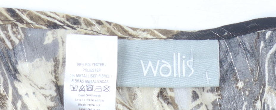 Womens UK Size 12 Wallis Multicoloured Basic Blouse