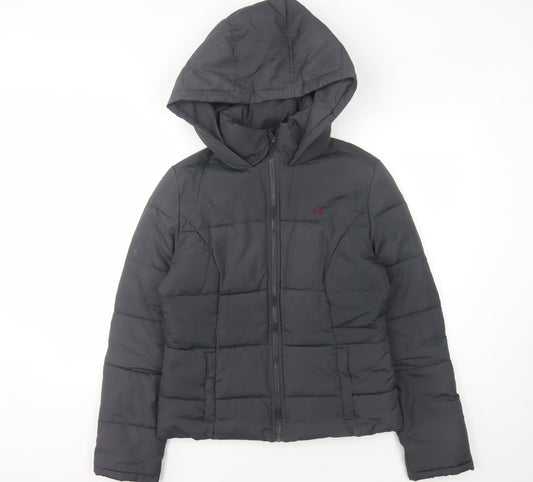Womens UK Size 12 SoulCal & Co Black Puffer Jacket
