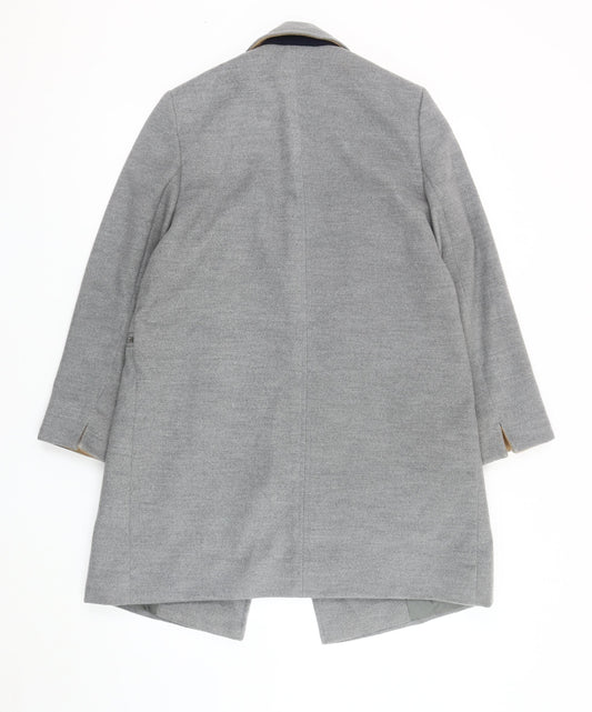 Womens UK Size 8 Topshop Grey Overcoat