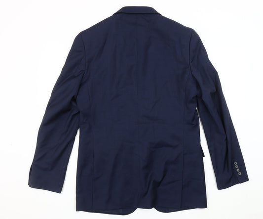 Mens UK Size 40 Marks and Spencer Regular Blue Suit Jacket