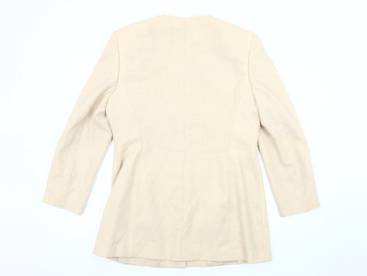 Debenhams Women's Beige Suit Jacket, Size 14, Classic Fit