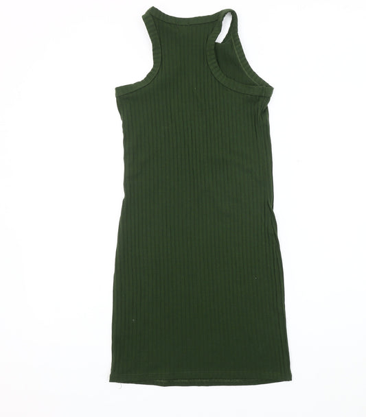 River Island Women's Green Midi Tank Dress Size 8