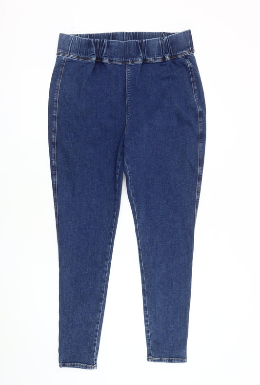 Very Women's Tapered Blue Denim Jeans Size 16