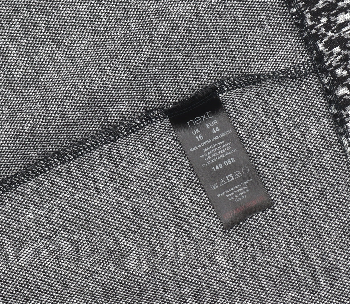 Next Women's Grey Animal Print Blazer Size 16