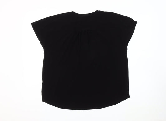 Womens UK Size L Jones New York Black Basic Blouse