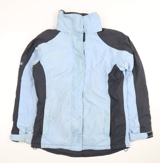 Womens UK Size 12 Peter Storm Blue Rain Coat