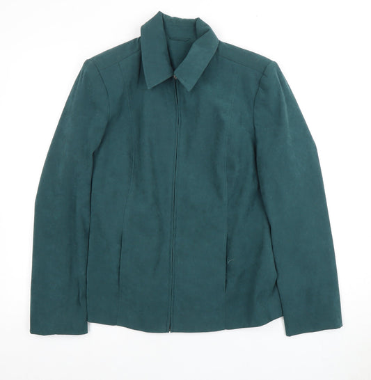 Womens UK Size 10 Berkertex Green Basic Jacket