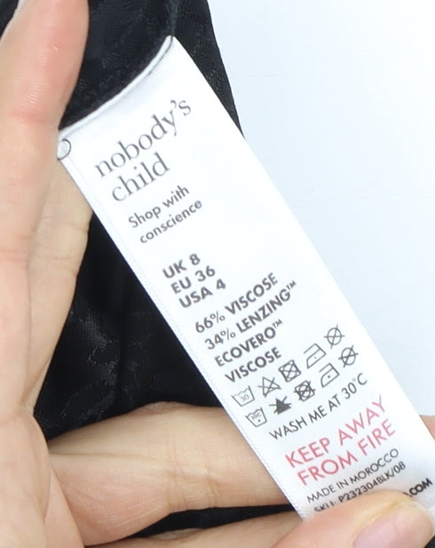 Nobody's Child Black Women's Jumpsuit Size 8 Long Sleeve