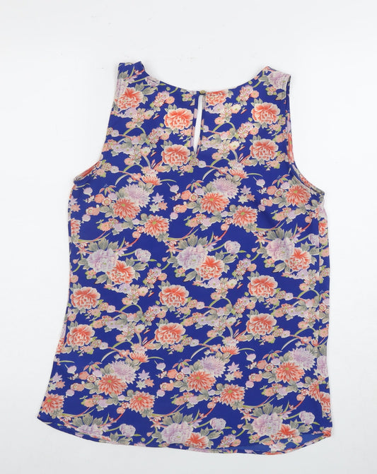 Womens UK Size 8 Oasis Multicoloured Basic Tank