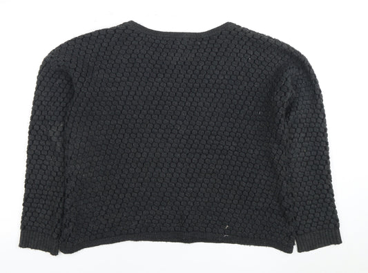 Womens UK Size M Monsoon Black Pullover Jumper