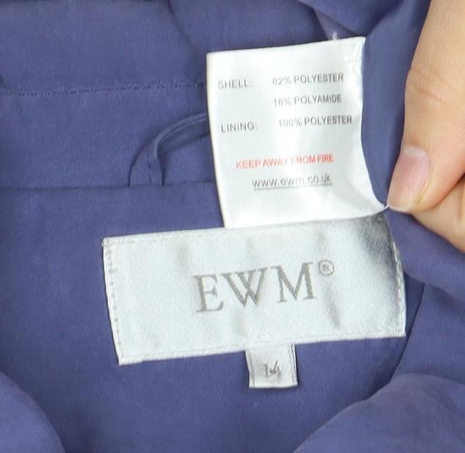 Womens UK Size 14 EWM Blue Basic Jacket
