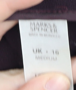 Womens UK Size 16 Marks and Spencer Black Trousers